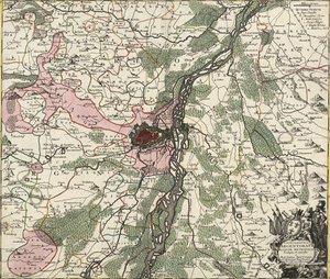 Carte de Strasbourg, capitale de l’Alsace